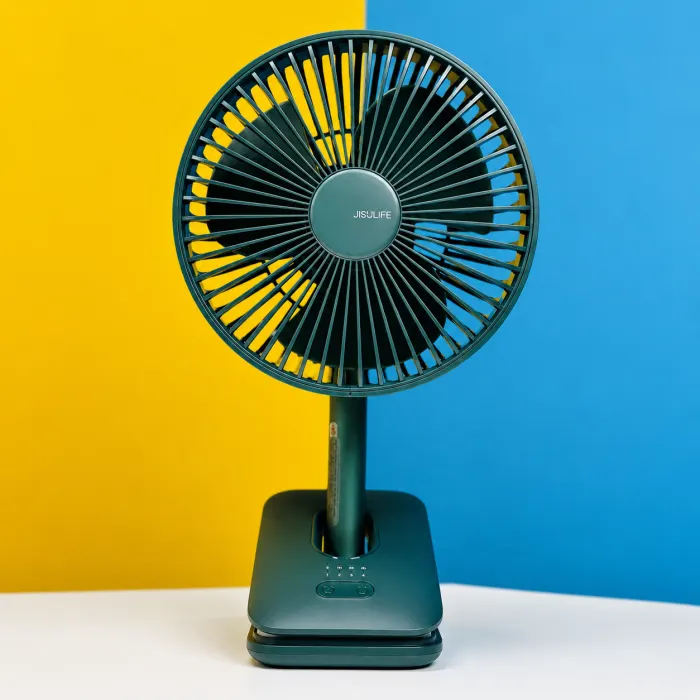 ISULIFE FA13R Rechargeable Clip Fan (8000mAh)- Green Color
